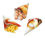 Spitztüten Pommestüten Dönertüten bei TO-GO Verpackungen günstig online kaufen