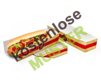 Musterartikel Hot-Dog-Tray versch. Druckmotive