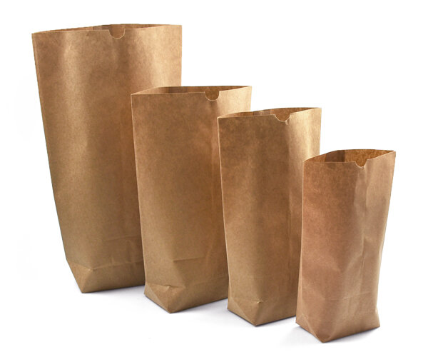 Musterartikel Bodenbeutel Kraftpapier braun 70g/m² für Obst, Kartoffeln, 22,5x37,5 cm, bis ca. 2,5 kg