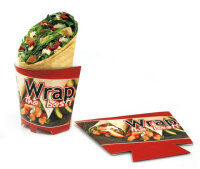 Wrap-Sch&uuml;tte &quot;Wrap the best!&quot; bedruckt,...