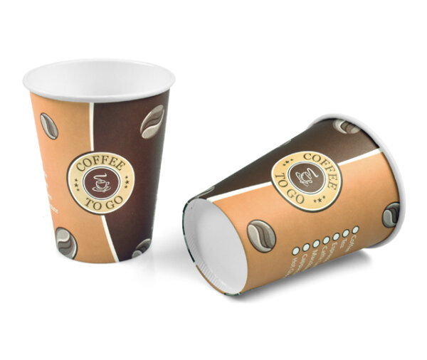 Kaffeebecher Coffee To Go ENJOY YOUR COFFEE mit Deckel schwarz 300 ml 