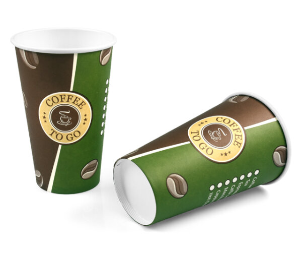 Kaffeebecher / Pappbecher &quot;COFFEE TO GO&quot; 16oz /...