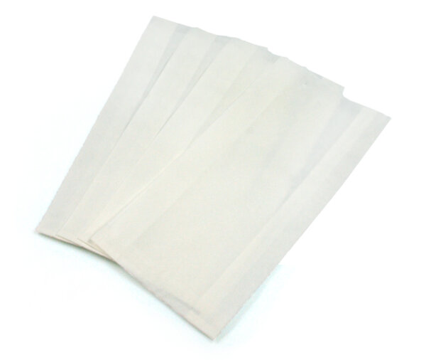 Brötchentüten / Faltenbeutel unbedruckt fettabweisendes Kraftpapier weiß 12/5/23 - 40 g/m²