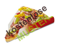 Musterartikel Pizza-Ecke "Fresh & Tasty" bedruckt