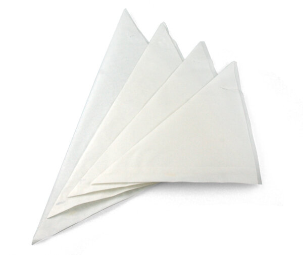 Spitztüten weiß unbedruckt Pergament Ersatz Papier fettdicht, 17cm für 100g Füllmenge
