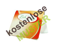 Musterartikel Faltenbeutel / Brötchentüte "Fresh & Tasty" bedruckt, 160x60x360 mm